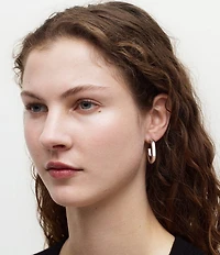 MACHETE 1#double; Perfect Hoop Earrings