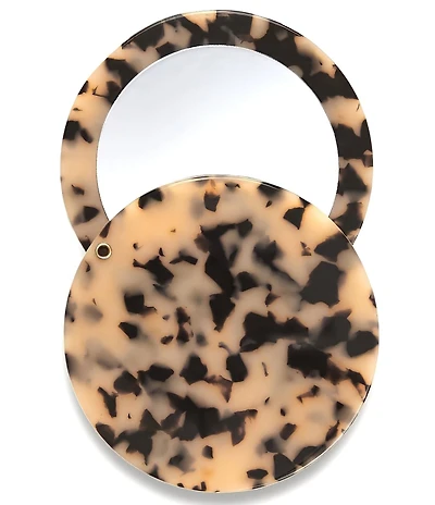 MACHETE Blonde Tortoise Circle Compact Mirror