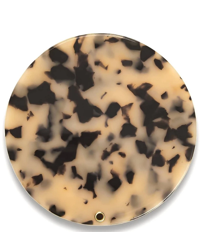 MACHETE Blonde Tortoise Circle Compact Mirror