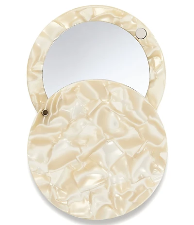 MACHETE Ivory Circle Compact Mirror