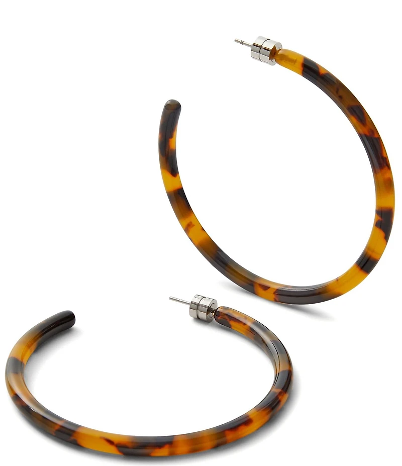 MACHETE Large Tortoise Hoop Earrings