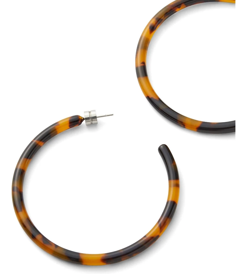 MACHETE Large Tortoise Hoop Earrings