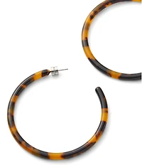 MACHETE Large Tortoise Hoop Earrings