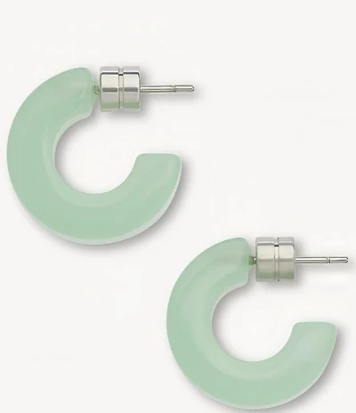 MACHETE Muse Sea Glass Puffy Hoop Earrings