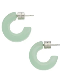 MACHETE Muse Sea Glass Puffy Hoop Earrings