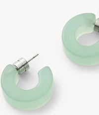MACHETE Muse Sea Glass Puffy Hoop Earrings