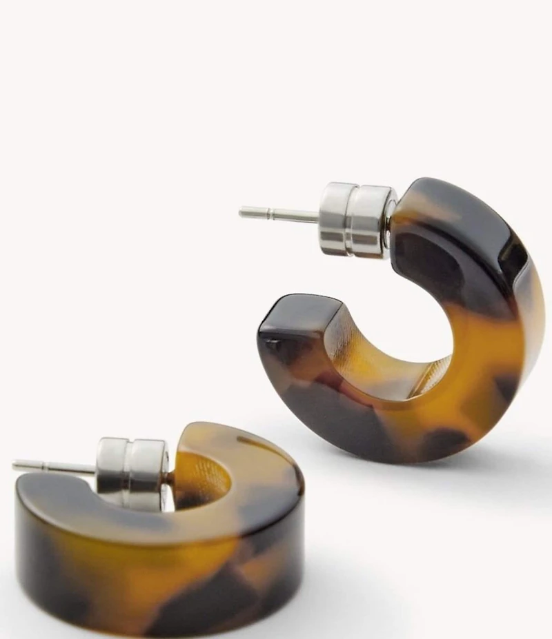 MACHETE Muse Tortoise Puffy Hoop Earrings