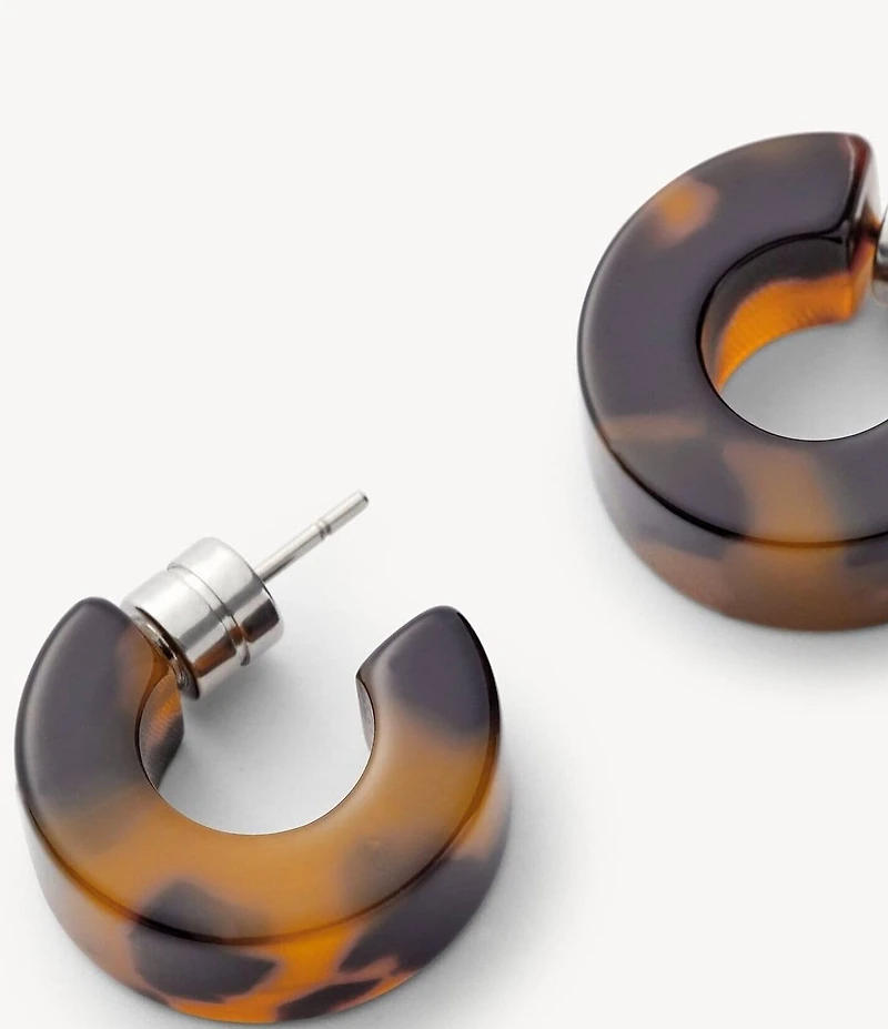MACHETE Muse Tortoise Puffy Hoop Earrings