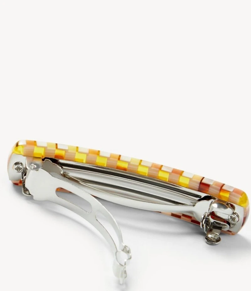 MACHETE No. 3 Tortoise Checked Hair Barrette