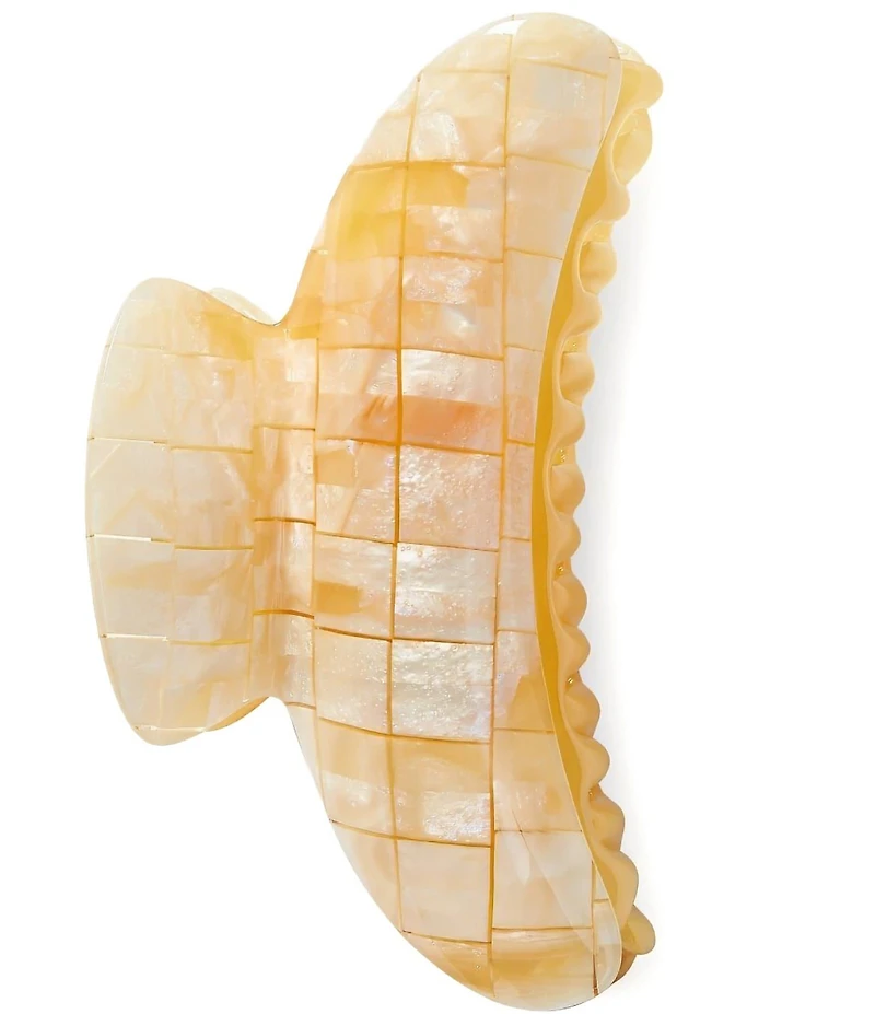 MACHETE Sea Shell Checker Grande Heirloom Claw Clip