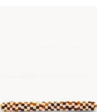 MACHETE Slim Paris Tortoise Checked Hair Barrette