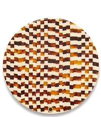 MACHETE Tortoise Checker Circle Compact Mirror