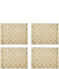 MacKenzie-Childs Sinamay Woven Check Placemats, Set of 4