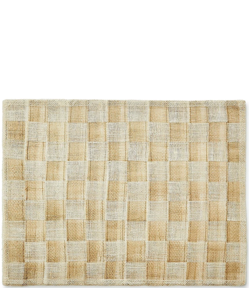 MacKenzie-Childs Sinamay Woven Check Placemats, Set of 4