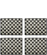 MacKenzie-Childs Sinamay Woven Check Placemats, Set of 4