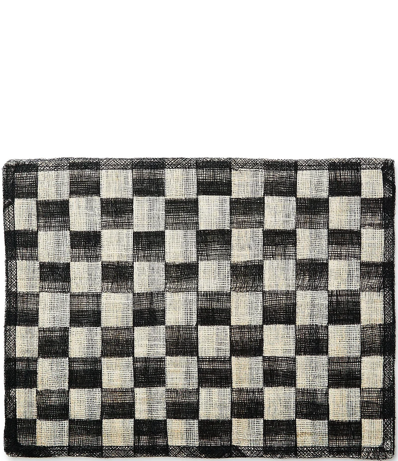 MacKenzie-Childs Sinamay Woven Check Placemats, Set of 4