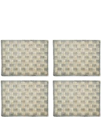 MacKenzie-Childs Sinamay Woven Check Placemats, Set of 4