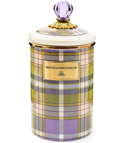 MacKenzie-Childs Tartan Canister