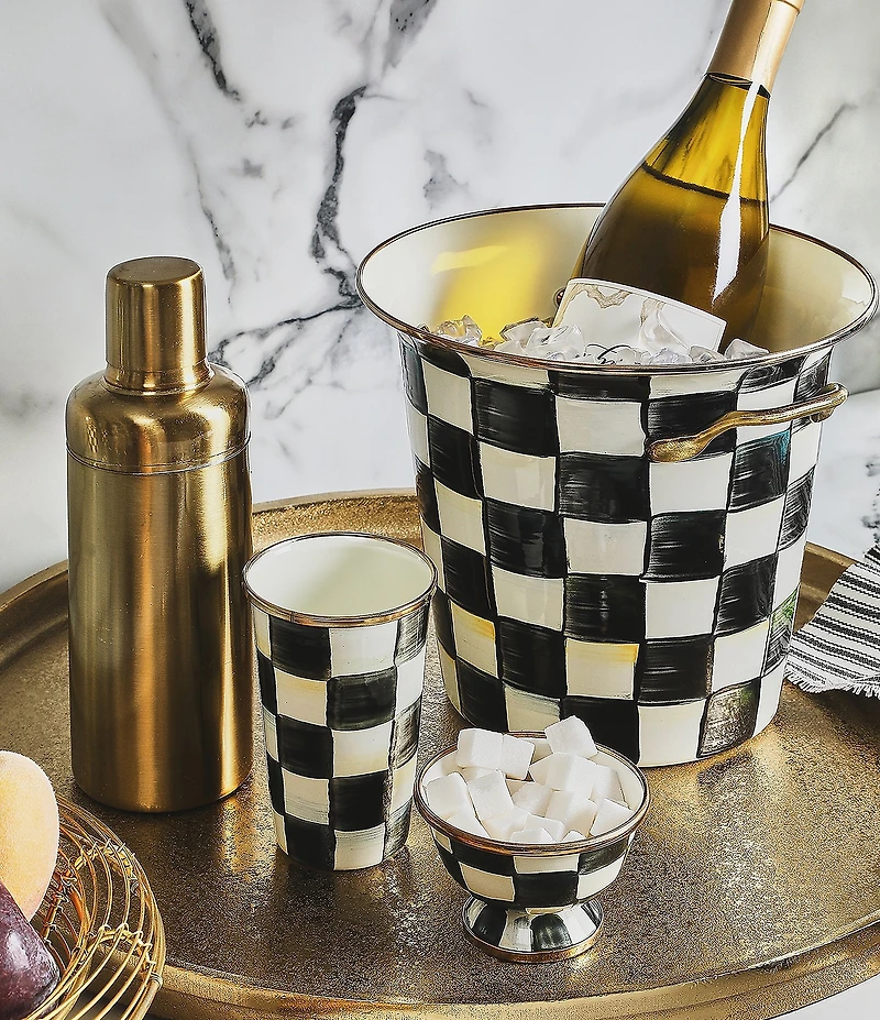 MacKenzie-Childs Check Tumbler, 10 oz.