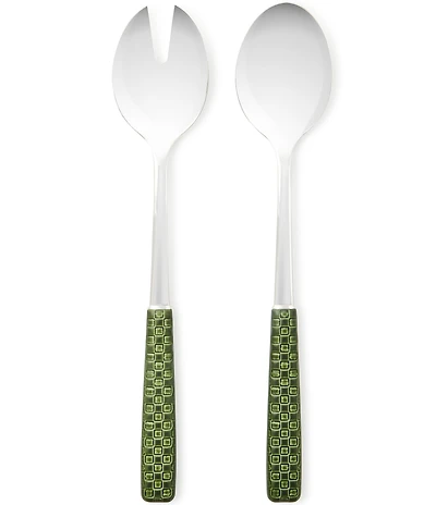 MacKenzie-Childs Everyday Stainless Steel Salad 2-Piece Serving Set