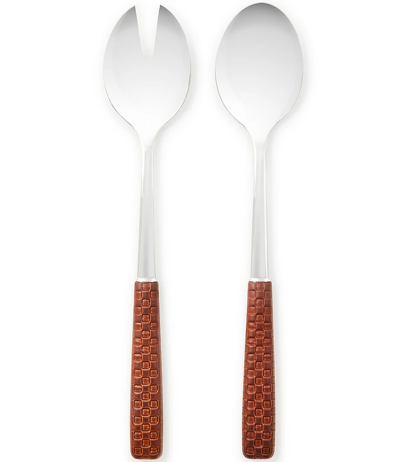 MacKenzie-Childs Everyday Stainless Steel Salad 2-Piece Serving Set
