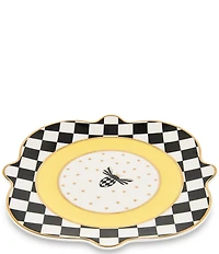 MacKenzie-Childs Bee Toile Salad Plate