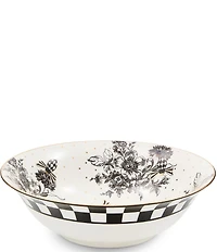 MacKenzie-Childs Bee Toile Serving Bowl