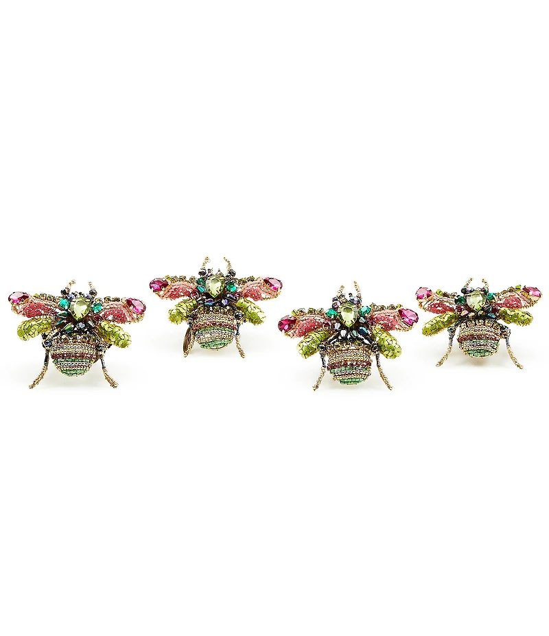 MacKenzie-Childs Beetle Napkin Rings, Set of 4