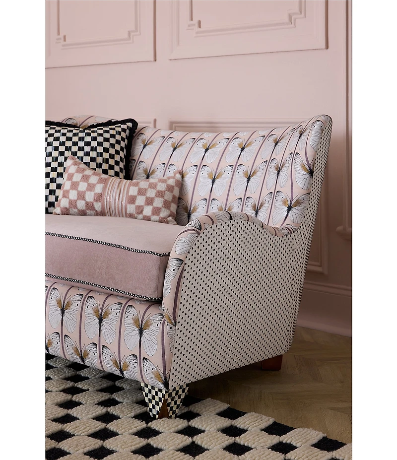 MacKenzie-Childs Check Bow Throw Pillow