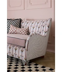 MacKenzie-Childs Check Bow Throw Pillow