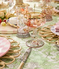 MacKenzie-Childs Butterfly Hill Coupe Glass