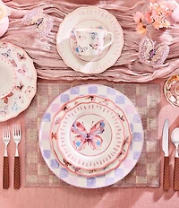 MacKenzie-Childs Butterfly Hill Scalloped Dinner Plate
