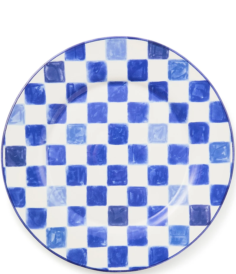 MacKenzie-Childs Check Round Platter, 13.25#double;