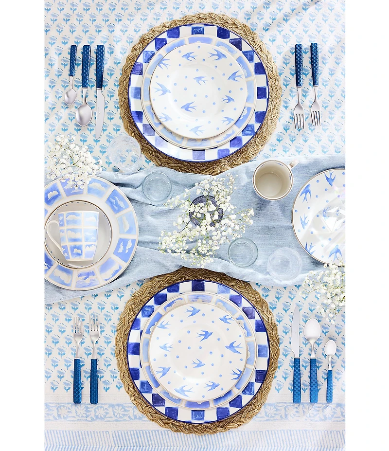 MacKenzie-Childs Check Round Platter, 13.25#double;