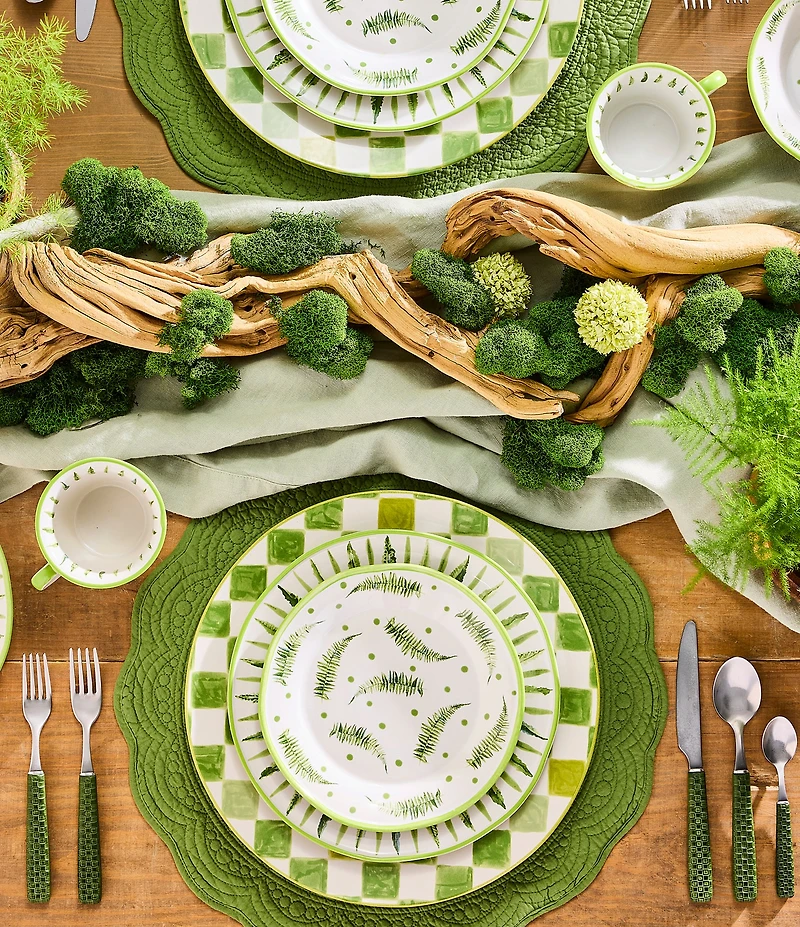 MacKenzie-Childs Check Round Platter, 13.25#double;