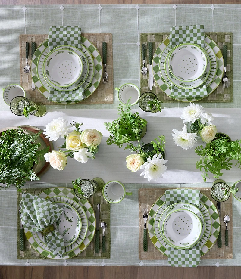 MacKenzie-Childs Check Round Platter, 13.25#double;