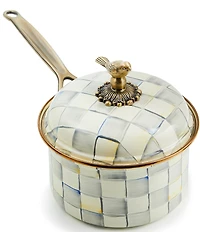 MacKenzie-Childs Check Covered Saucepan, 2.5 Qt.