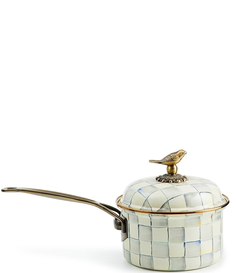 MacKenzie-Childs Check Covered Saucepan, 2.5 Qt.