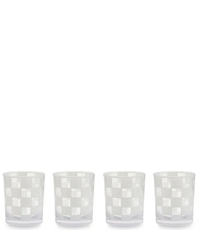 MacKenzie-Childs Check Acrylic Tumblers, Set of 4