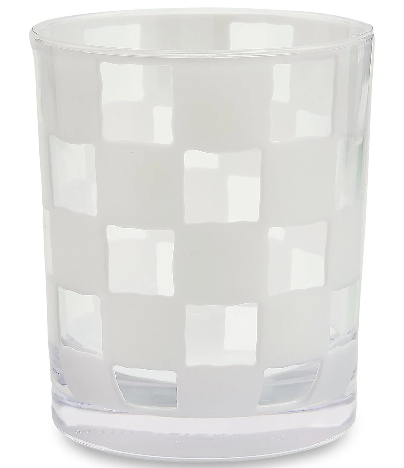 MacKenzie-Childs Check Acrylic Tumblers, Set of 4