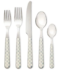 MacKenzie-Childs Check Bistro Flatware Five-Piece Place Setting