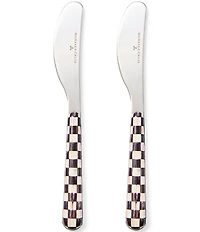 MacKenzie-Childs Check Bistro Spreaders, Set of 2