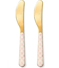 MacKenzie-Childs Check Bistro Spreaders, Set of 2
