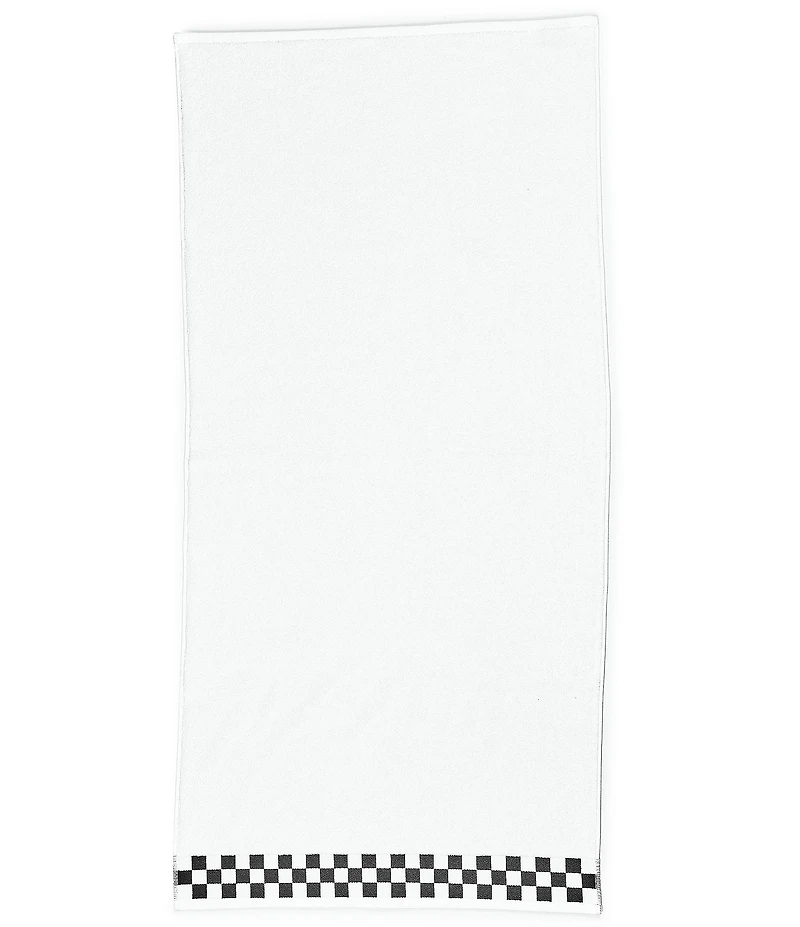 MacKenzie-Childs Check Border Open Stock Cotton Bath Towels