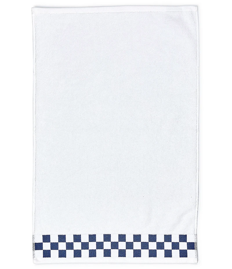 MacKenzie-Childs Check Border Open Stock Cotton Bath Towels