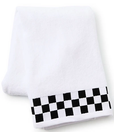MacKenzie-Childs Check Border Open Stock Cotton Bath Towels