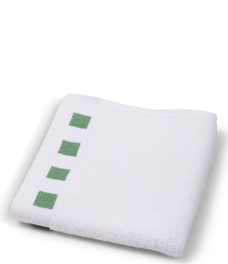 MacKenzie-Childs Check Border Open Stock Cotton Bath Towels