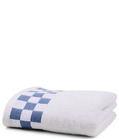 MacKenzie-Childs Check Border Open Stock Cotton Bath Towels