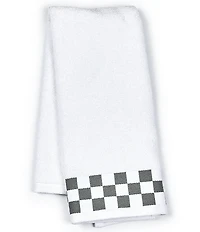 MacKenzie-Childs Check Border Open Stock Cotton Bath Towels