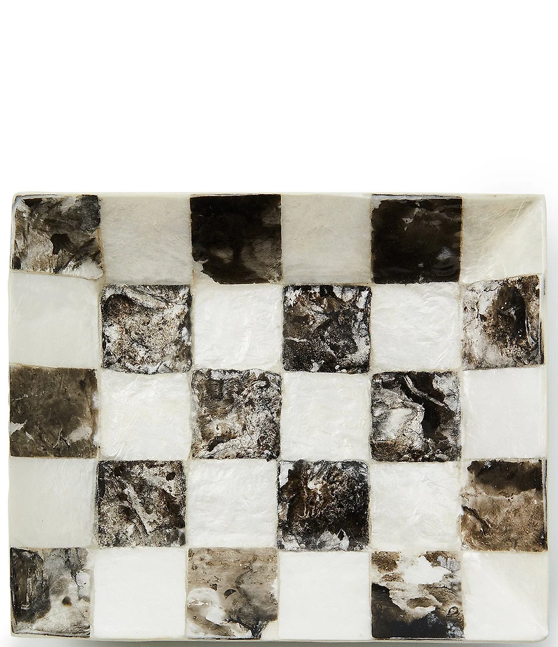 MacKenzie-Childs Check Capiz Soap Dish